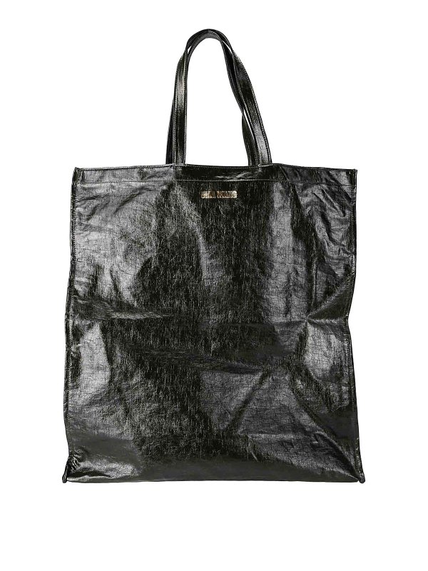 UMA WANG: トートバッグ - トートバッグ - ダークグリーン