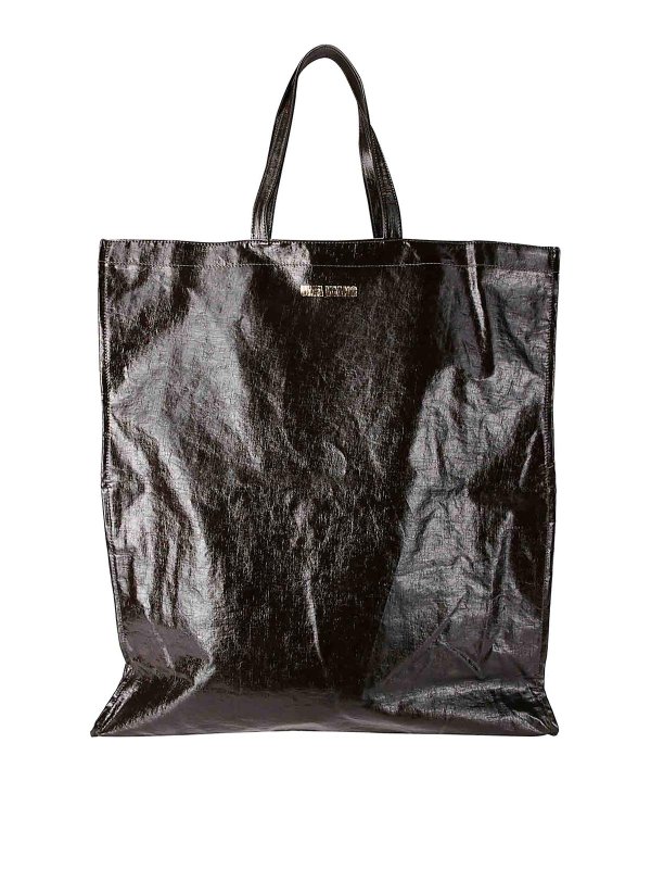 UMA WANG: トートバッグ - トートバッグ - ダークブラウン