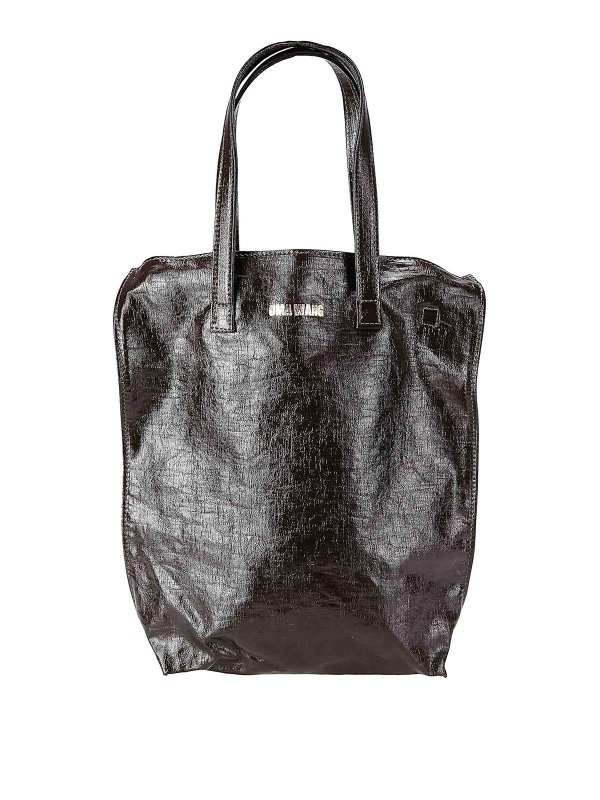 UMA WANG: Bolsas bandoleras - Bolsa Bandolera - Marrón Oscuro