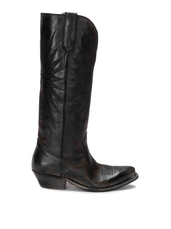 GOLDEN GOOSE: stivali - Stivali in pelle