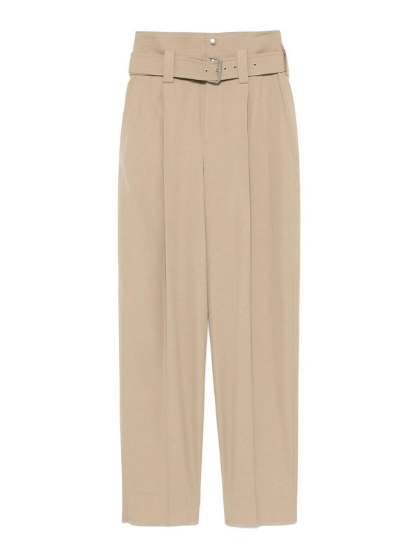 BOTTEGA VENETA: トラウザーショーツ - ショートパンツ - ベージュ