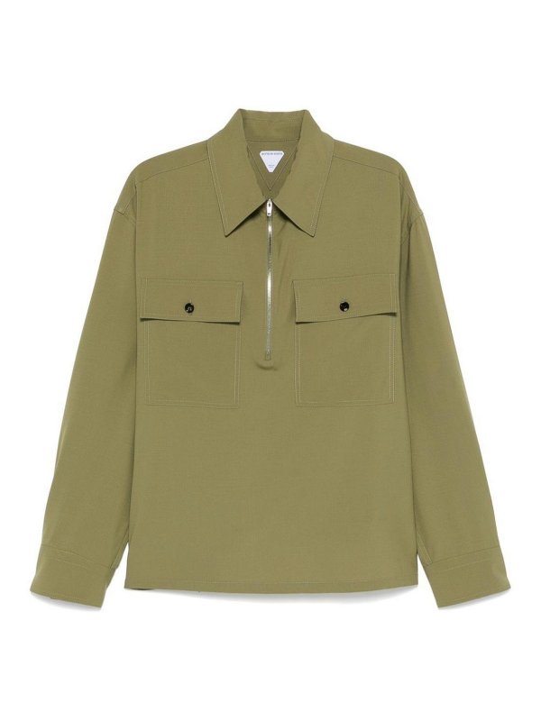 BOTTEGA VENETA: Camisas - Camisa - Verde