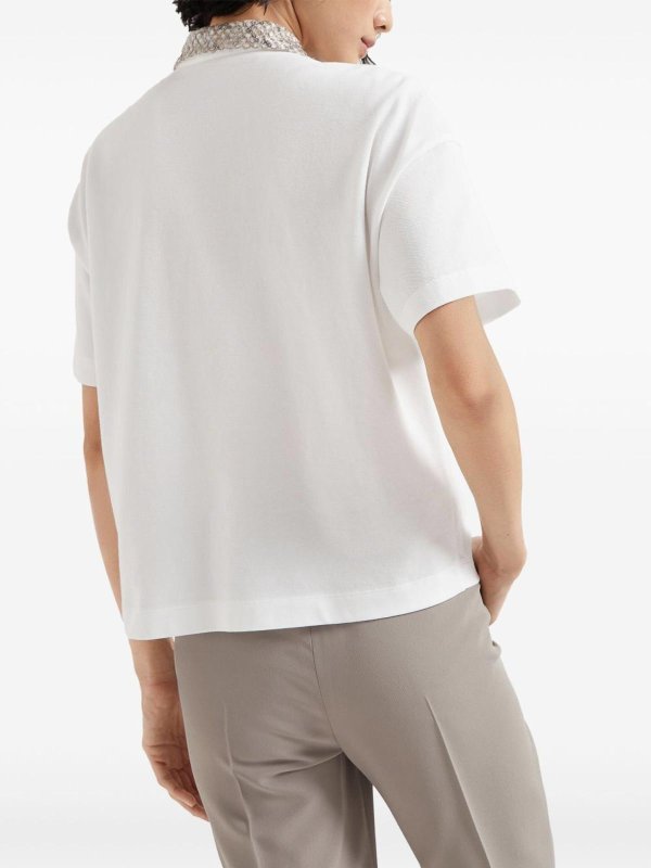 Camiseta - Blanco shop online: BRUNELLO CUCINELLI