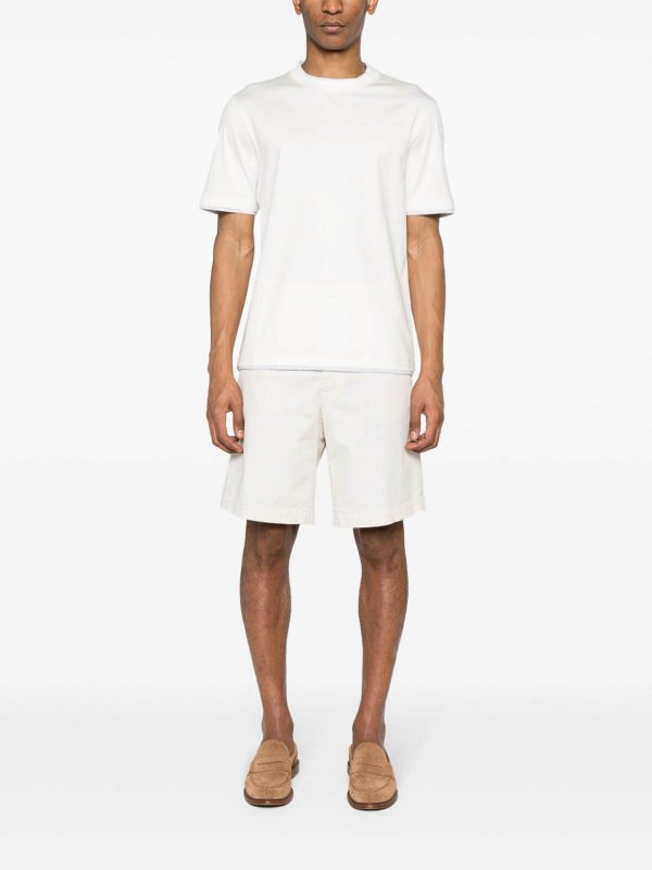 BRUNELLO CUCINELLI: Strickpullover mit Rundhalsausschnitt online - Rundhalspullover - Weiß