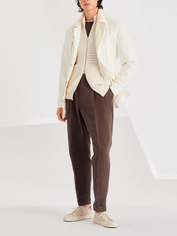 BRUNELLO CUCINELLI: crew necks online - Crew Neck T-Shirt With Faux-Layering