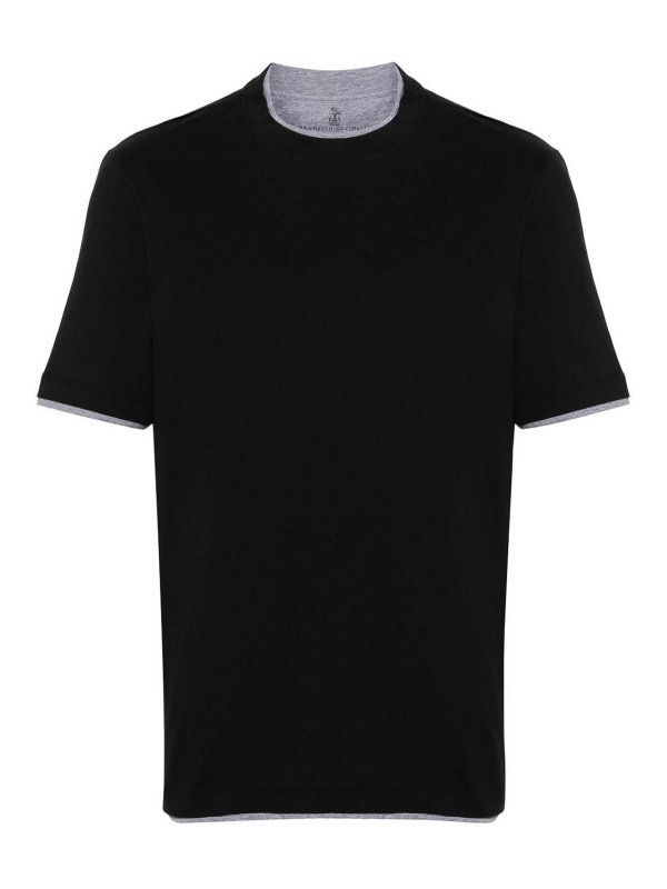 BRUNELLO CUCINELLI: クルーネック - クルーネック - 黒