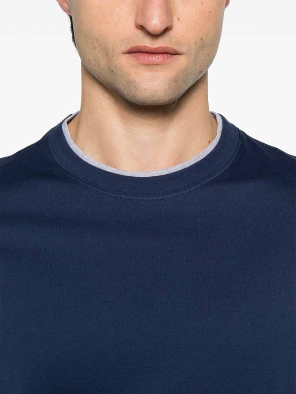 クルーネック - グレー shop online: BRUNELLO CUCINELLI