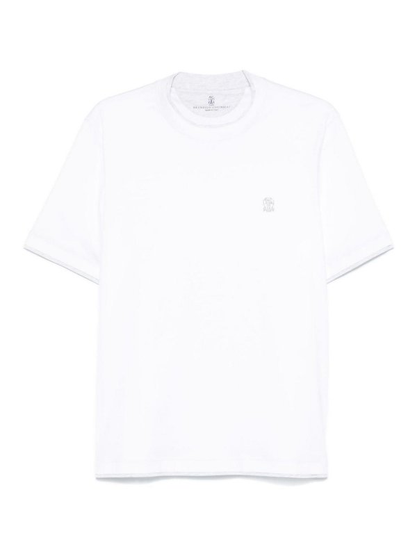 BRUNELLO CUCINELLI: Camisetas - Camiseta - Blanco