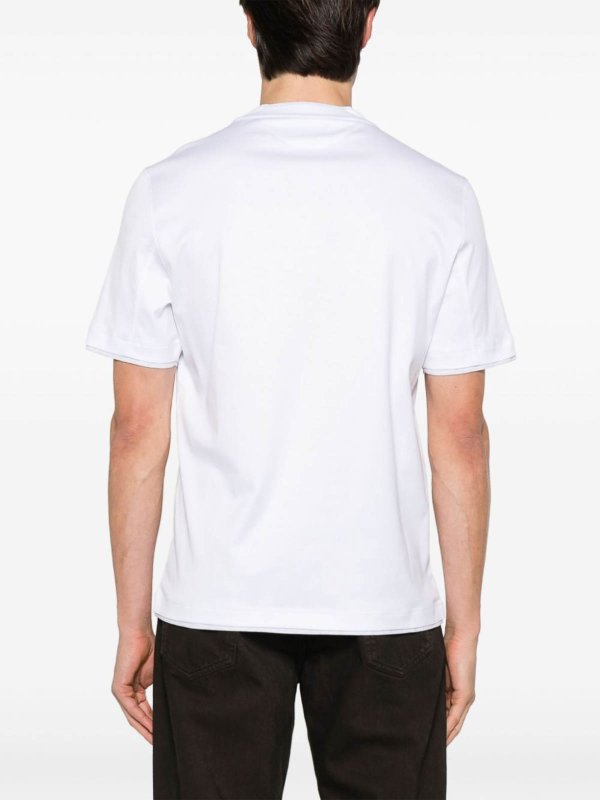 Camiseta - Blanco shop online: BRUNELLO CUCINELLI