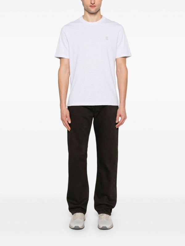 BRUNELLO CUCINELLI: T-shirts online - T-Shirt - Hellgrau