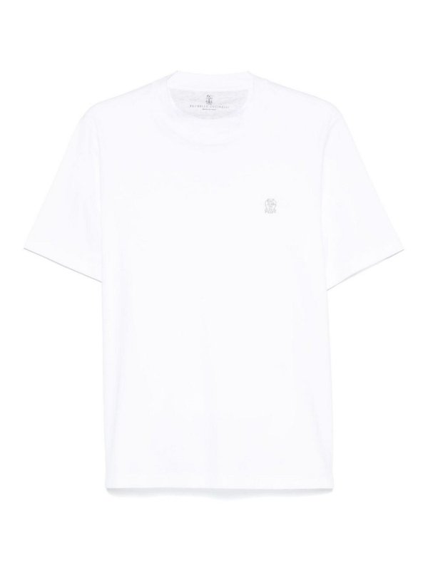 BRUNELLO CUCINELLI: t-shirts - Short Sleeve Crew-Neck T-Shirt