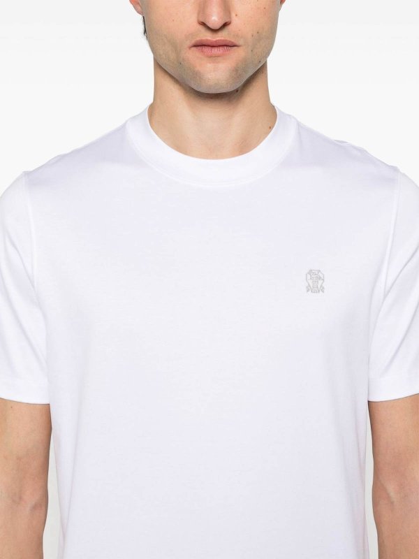 Short Sleeve Crew-Neck T-Shirt shop online: BRUNELLO CUCINELLI