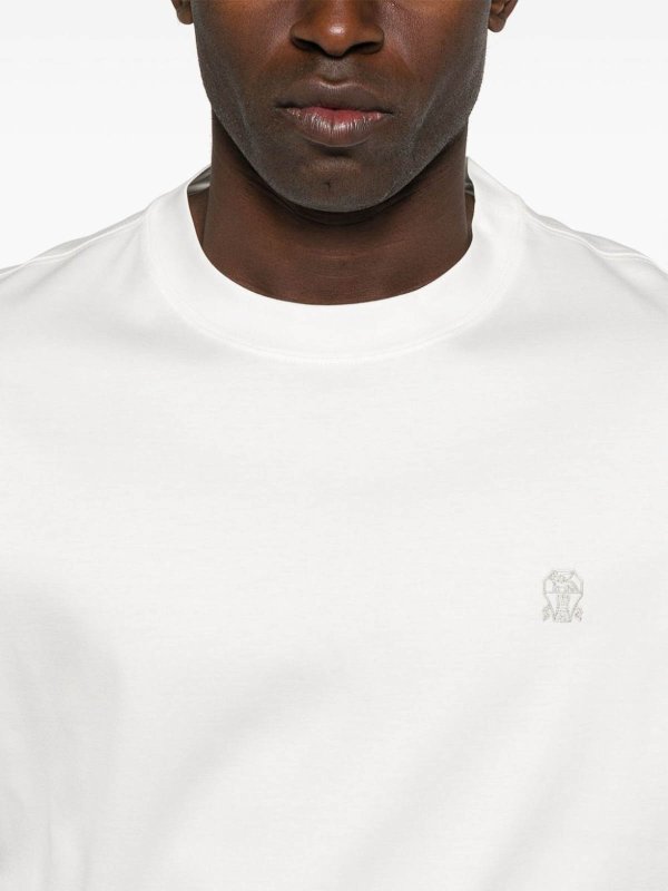 The Best Shops BRUNELLO CUCINELLI: t-shirts - Short Sleeve Crew-Neck T-Shirt