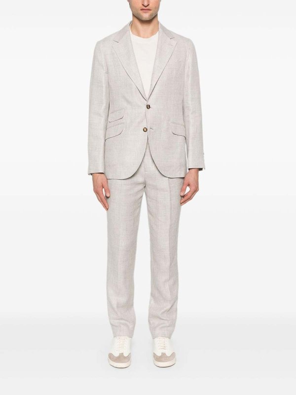 BRUNELLO CUCINELLI: crew necks online - Crew Neck T-Shirt With Printed Logo