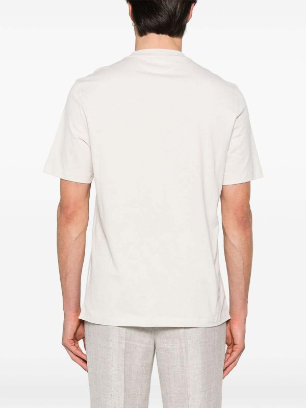 The Best Shops BRUNELLO CUCINELLI: crew necks - Crew Neck T-Shirt With Printed Logo
