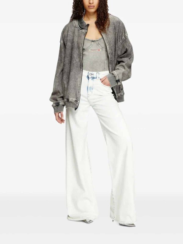 DIESEL: Bootcut online - Bootcut Jeans - Weiß