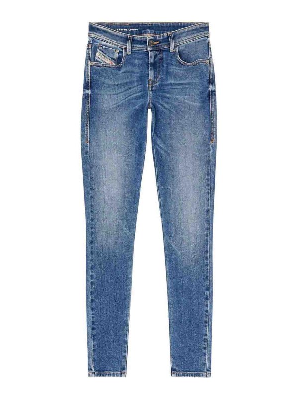 DIESEL: bootcut jeans - `2017 Slandy` 5-Pocket Jeans