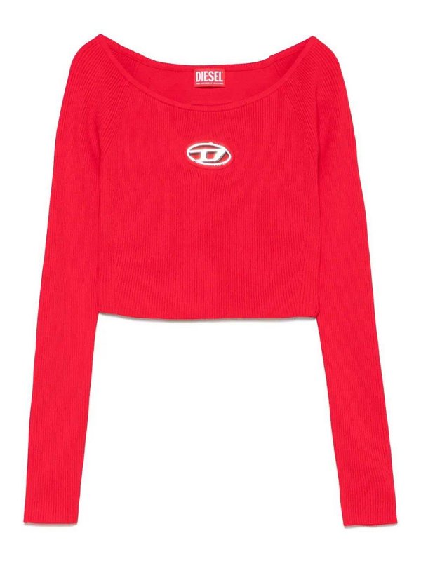 DIESEL: Top e canotte - Top `M-Vera-LS` Off-the-Shoulder