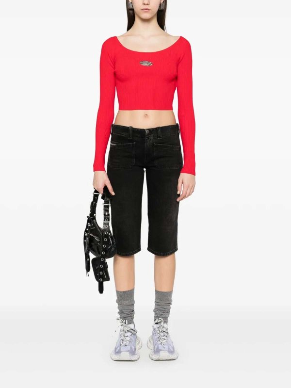 DIESEL: Top e canotte online - Top `M-Vera-LS` Off-the-Shoulder