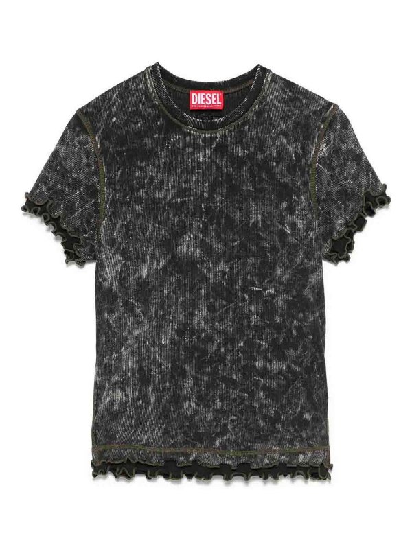 DIESEL: Camisetas - Camiseta - Negro