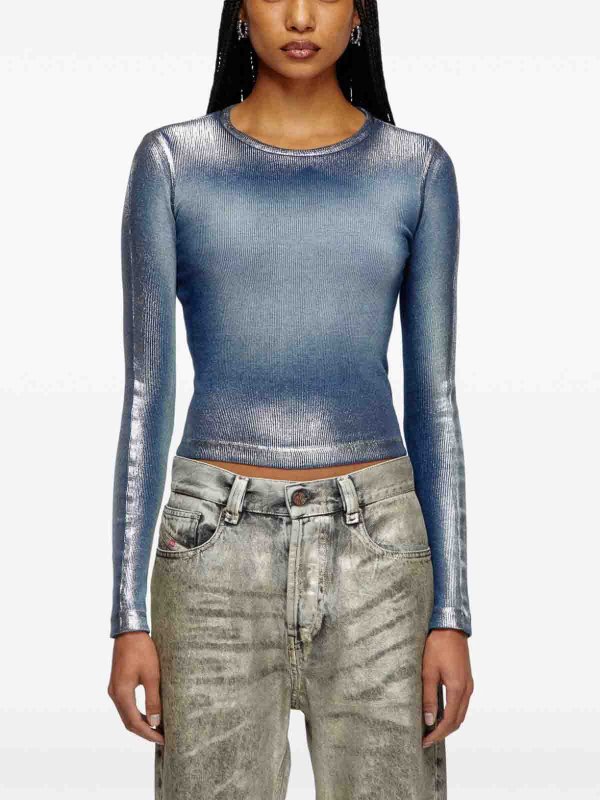 The Best Shops DIESEL: t-shirts - `T-Banes-Nc-Q1` Long Sleeve T-Shirt