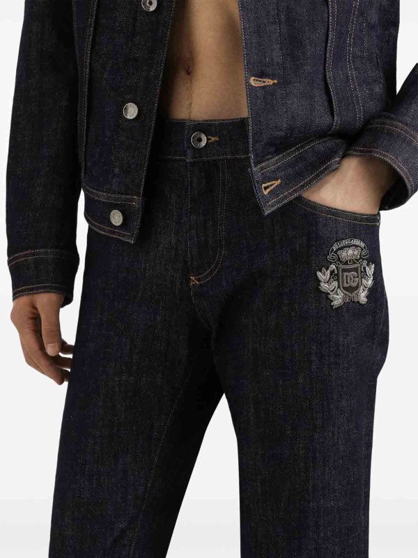 ブーツカットジーンズ - ダークウォッシュ shop online: DOLCE & GABBANA