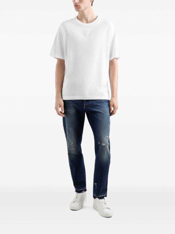 DOLCE & GABBANA: t-shirts online - Short Sleeve Crew-Neck T-Shirt