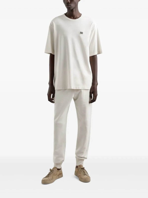 DOLCE & GABBANA: t-shirt online - T-shirt con scollo a maniche corte