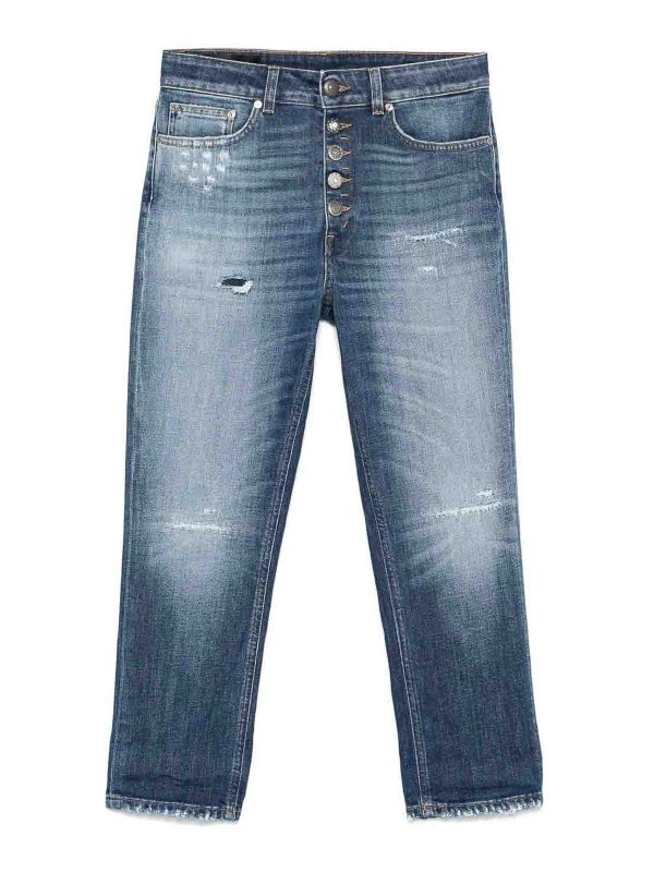 DONDUP: トラウザーショーツ - ショートパンツ - ブルー