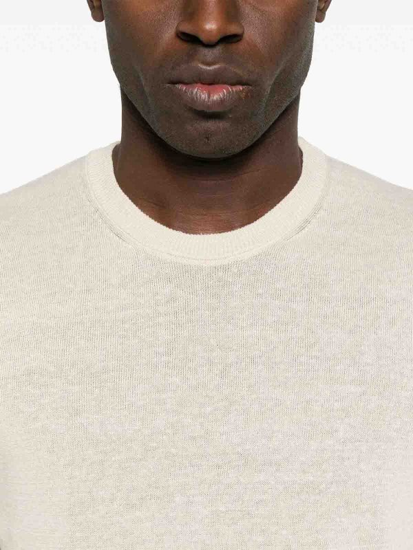 Pull Col Rond - Blanc shop online: DRUMOHR