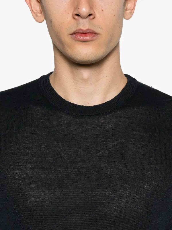 Rundhalspullover - Dunkelblau shop online: DRUMOHR