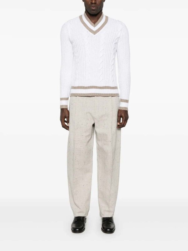 DRUMOHR: Pull col rond online - Pull Col Rond - Blanc