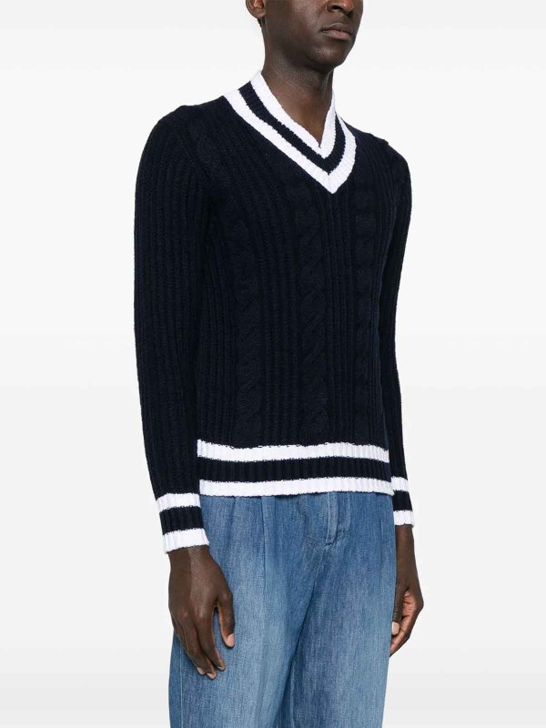 The Best Shops DRUMOHR: maglia collo rotondo - Maglione a V manica lunga