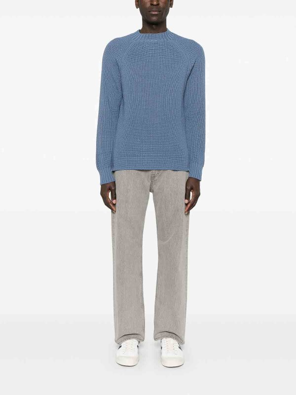 DRUMOHR: Suéteres con cuello pico online - Suéter Cuello Redondo - Azul