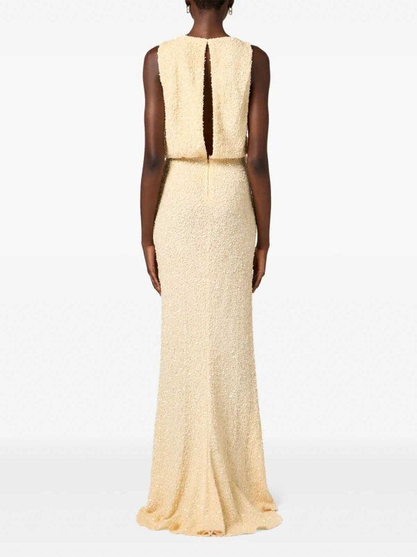 ELISABETTA FRANCHI buy online Knielanges Kleid - Gelb