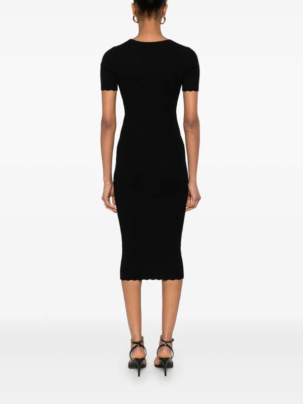 The Best Shops ELISABETTA FRANCHI: Vestidos media pierna - Vestido Midi - Negro