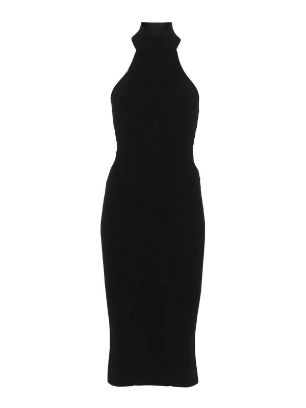 ELISABETTA FRANCHI: ニーレングスドレス - 膝丈ドレス - 黒