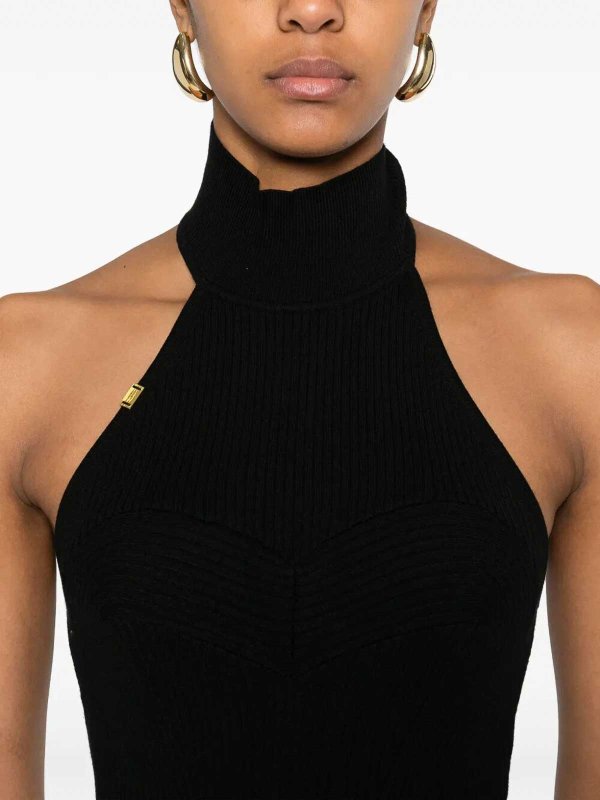 The Best Shops ELISABETTA FRANCHI: ニーレングスドレス - 膝丈ドレス - 黒