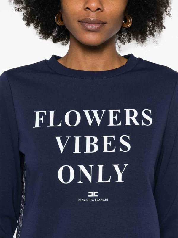 The Best Shops ELISABETTA FRANCHI: Sweatshirts und Pullover - Sweatshirt - Blau