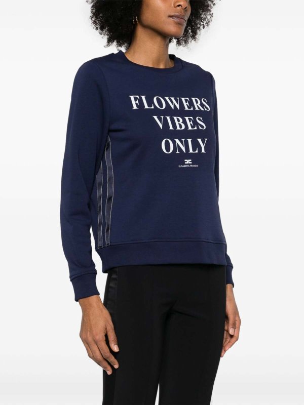 Sweatshirt - Blau shop online: ELISABETTA FRANCHI
