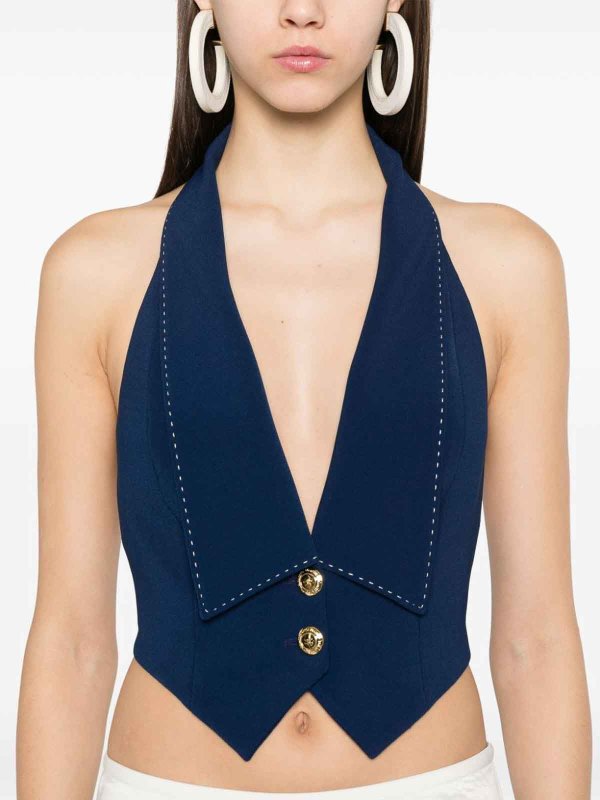 The Best Shops ELISABETTA FRANCHI: Gilets - Gilet - Bleu