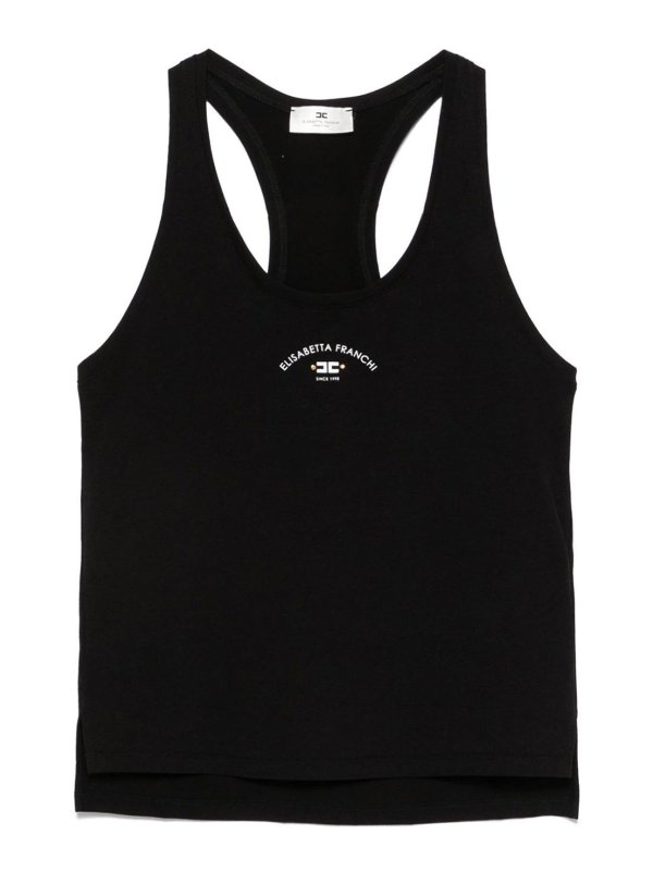 ELISABETTA FRANCHI: トップス＆タンクトップ - トップ/タンクトップ - 黒