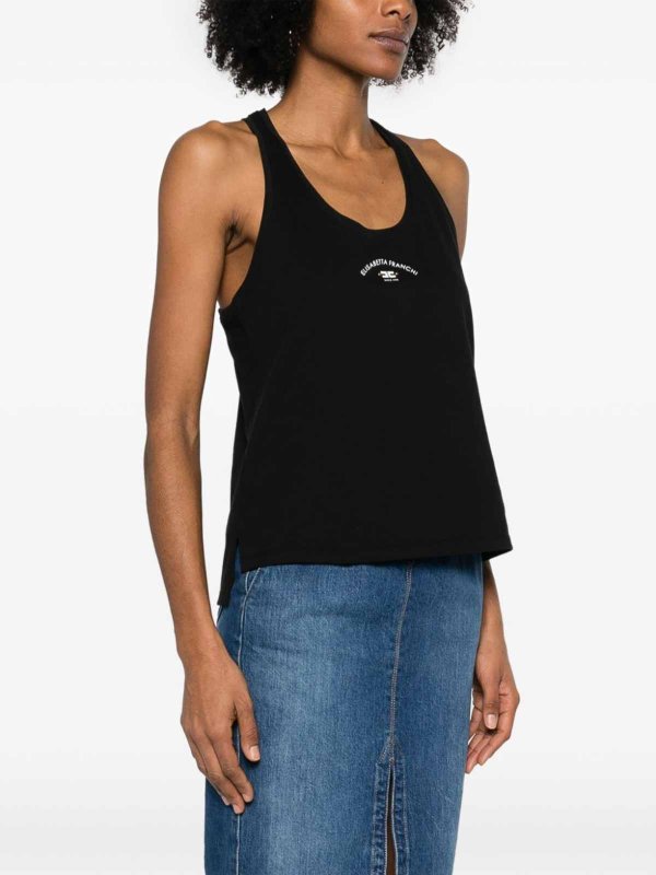 トップ/タンクトップ - 黒 shop online: ELISABETTA FRANCHI