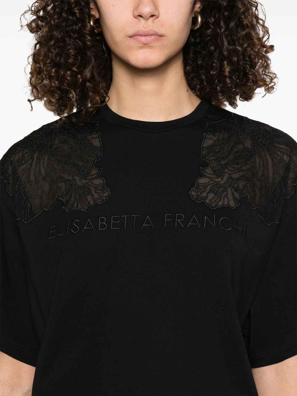 T-Shirt - Schwarz shop online: ELISABETTA FRANCHI