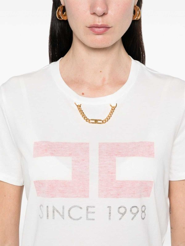 The Best Shops ELISABETTA FRANCHI: T-shirts - T-Shirt - Blanc