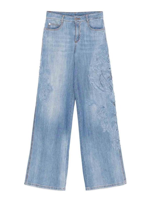 ERMANNO SCERVINO: Bootcut - Bootcut Jeans - Blau