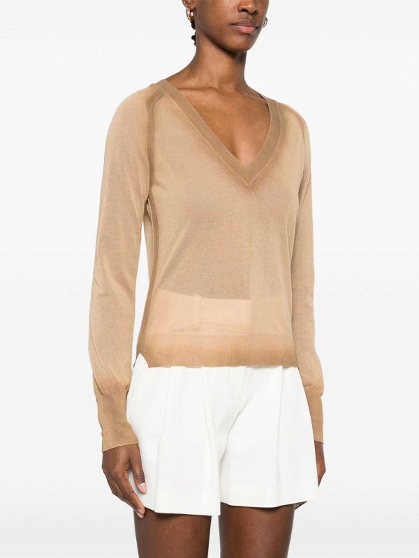 The Best Shops ERMANNO SCERVINO: Strickpullover mit Rundhalsausschnitt - Rundhalspullover - Bunt