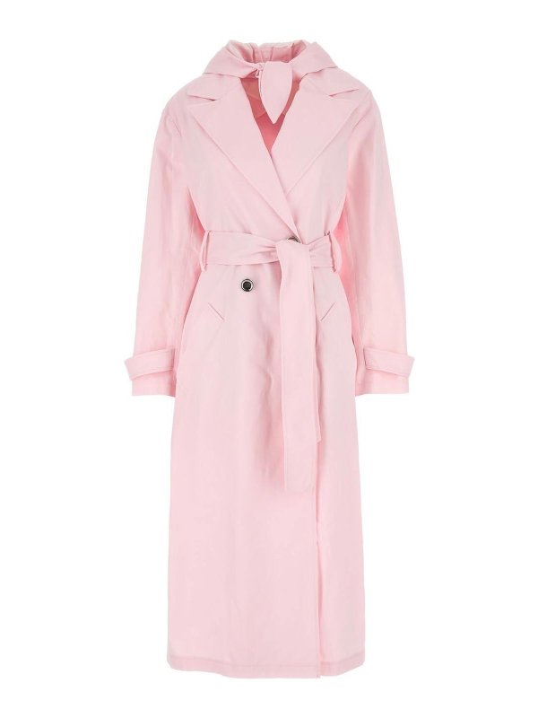 GIVENCHY: trench coats - Hoody Trench