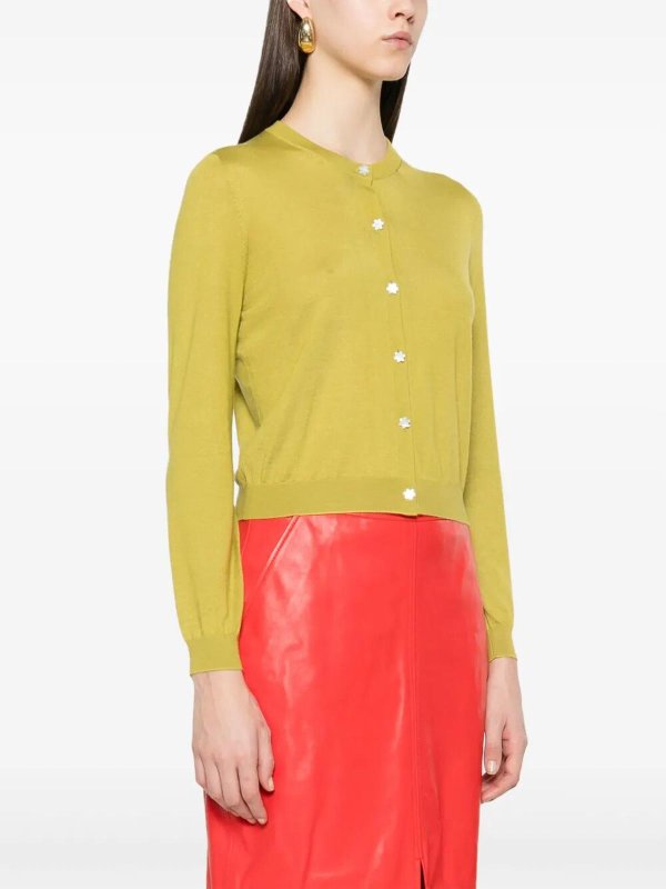 The Best Shops GUCCI: cardigans - Long Sleeve Crew-Neck Cardigan