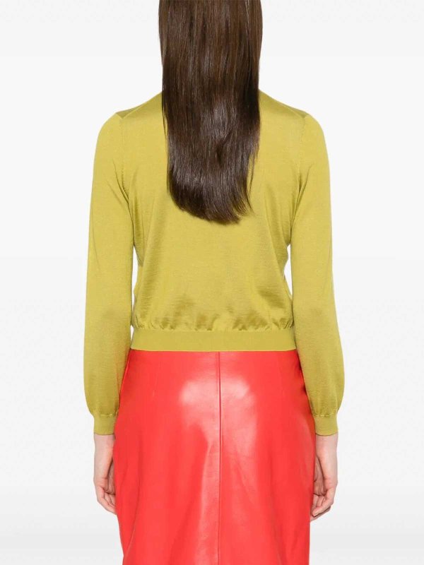 Long Sleeve Crew-Neck Cardigan shop online: GUCCI